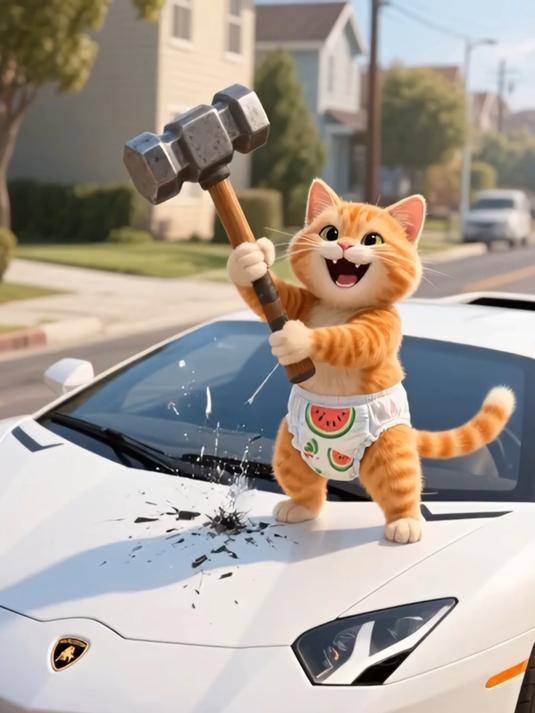 小橘猫离家出走遇见大鲨鱼