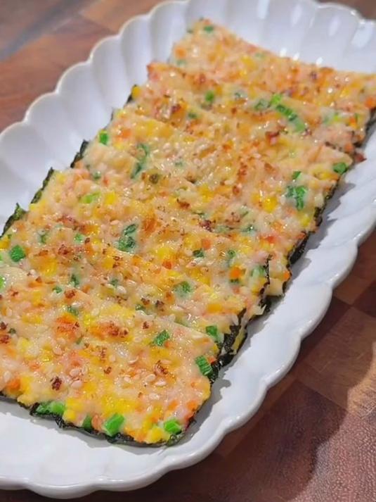 孩子成长关键期,营养密度不能少,可以试试这个海苔鲜虾派