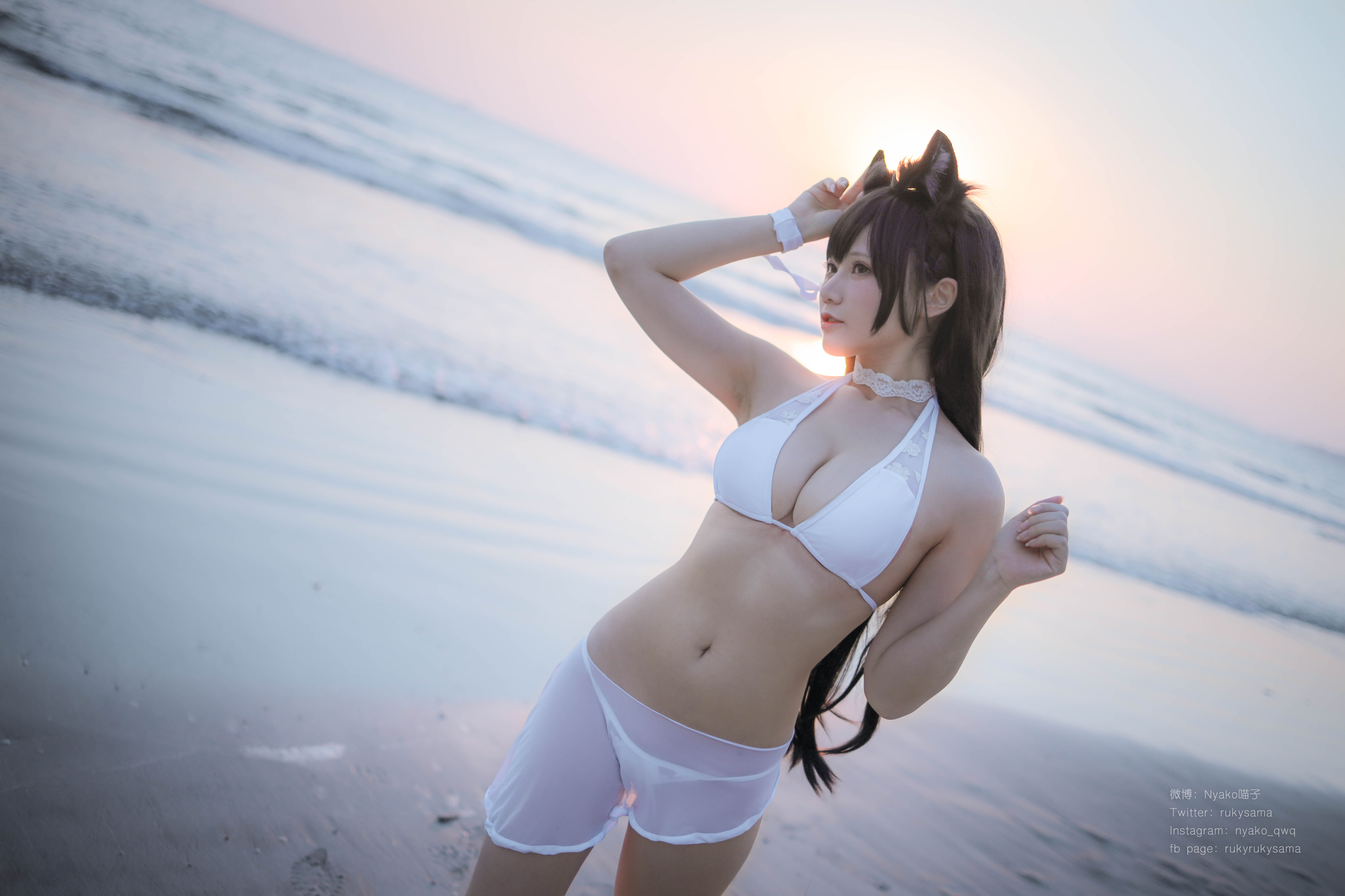 图片[3]-Nyako喵子 NO.011 – 爱宕泳装[25P31M]-六色网