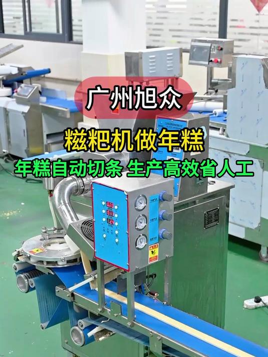 全自动糯米糍粑机做年糕,自动切条生产高效,机器不占地方省人工