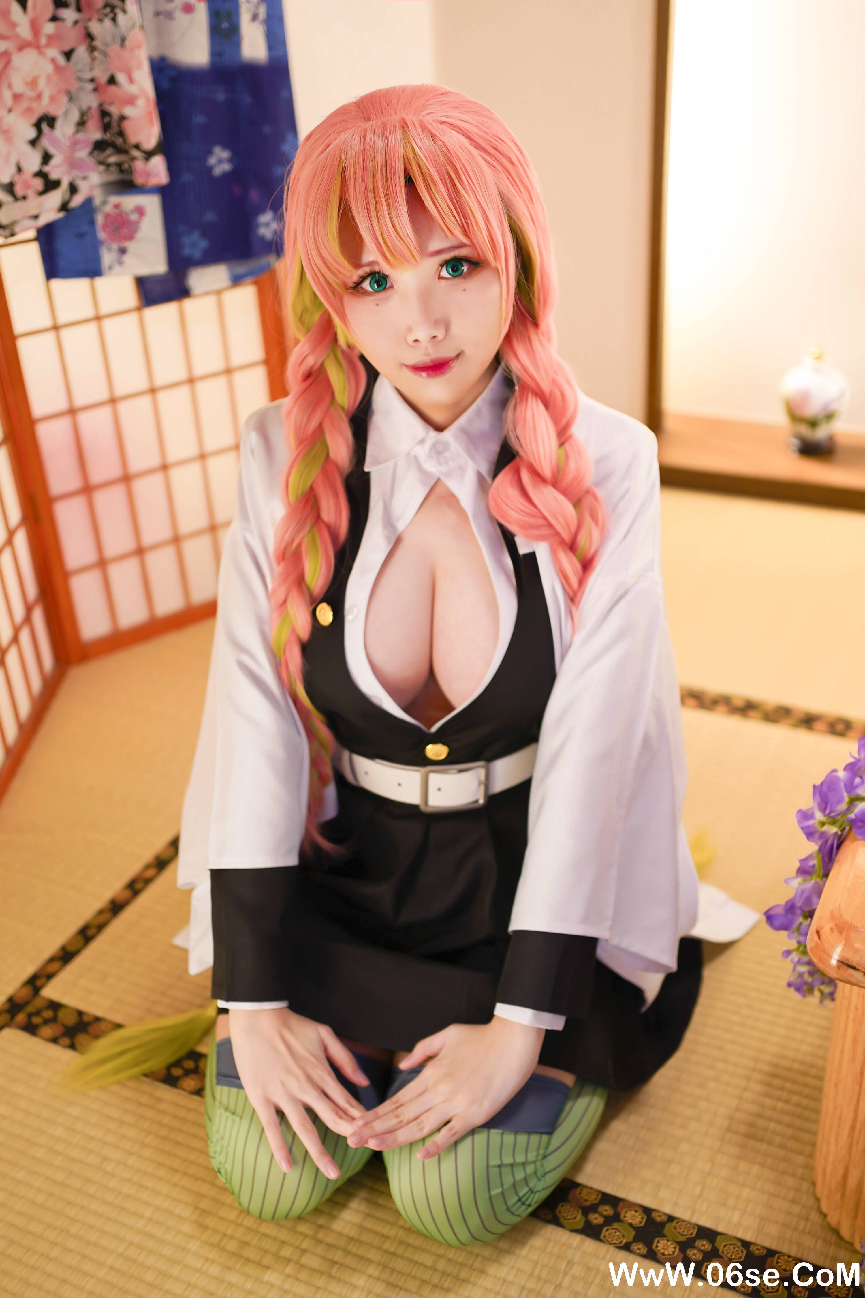 图片[7]-Coser萱-KaYa NO.127 — 鬼灭之刃 甘露寺[35P176M]-六色网