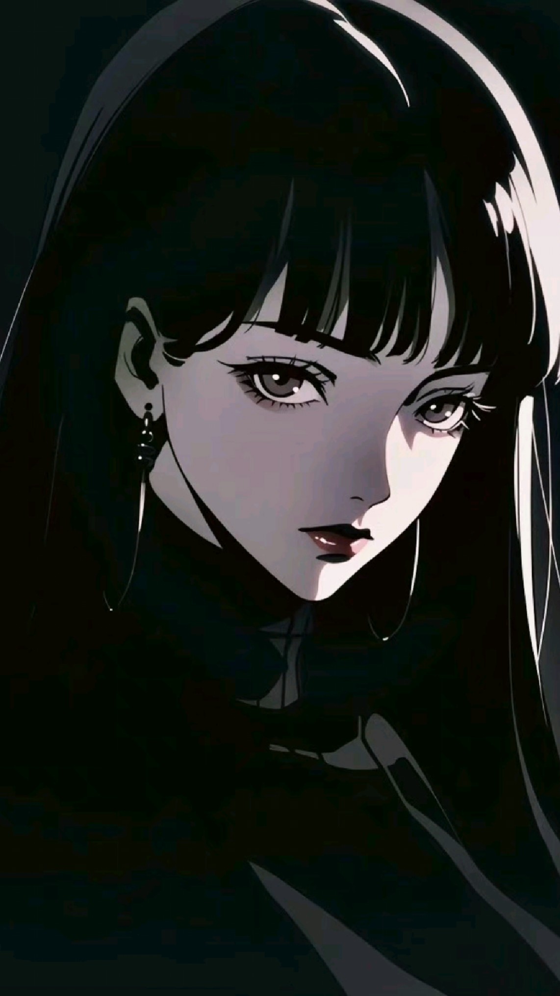 【动漫头像】黑色系女生专属头像