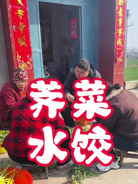 春天第一鲜,荠菜饺子这么做,鲜掉眉毛!又到了春天吃野菜的季节,今天弄点荠菜包顿饺子