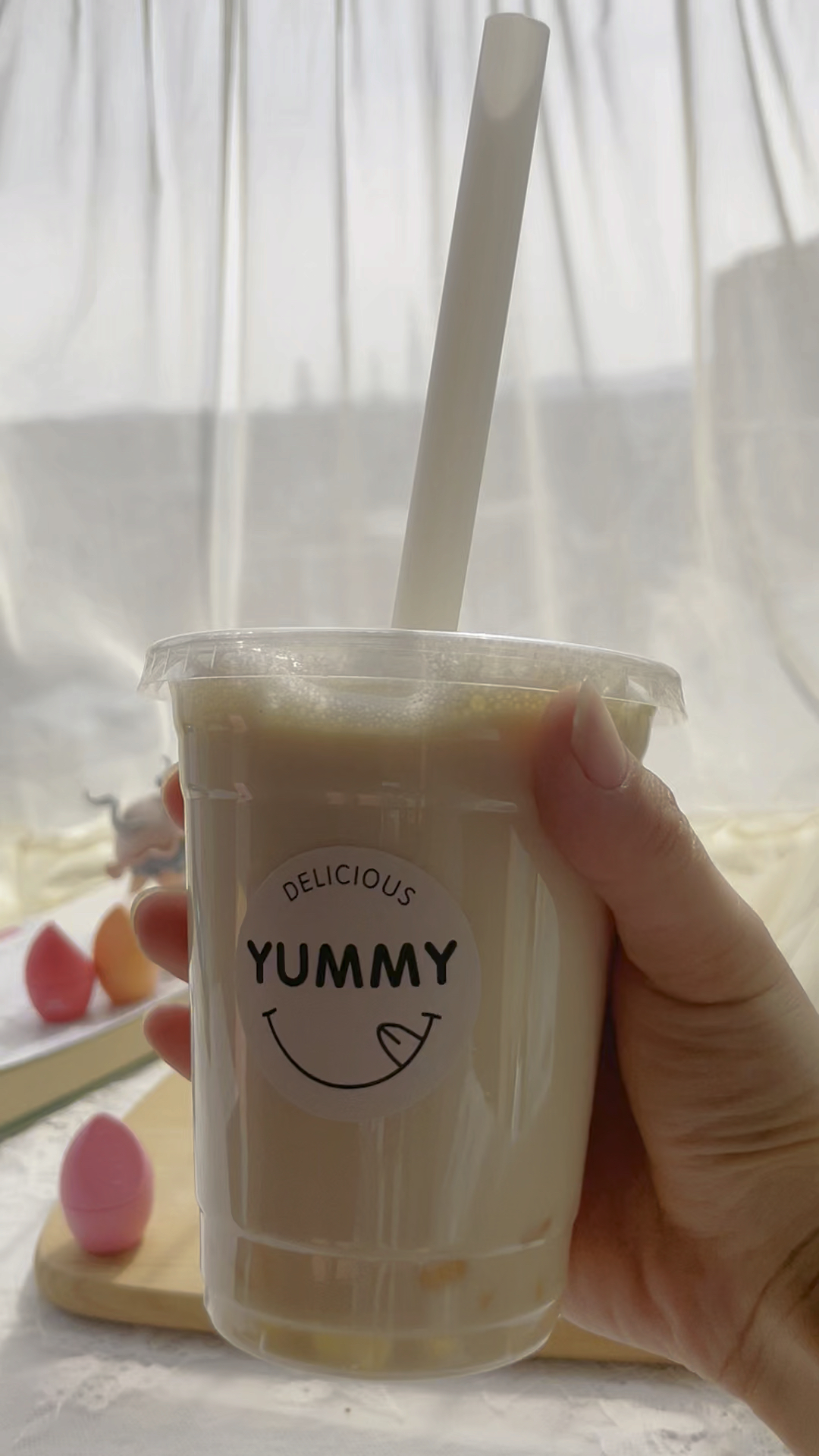 1分钟自制蜜桃啵啵奶茶,快快get吧