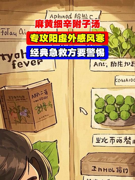 麻黄细辛附子汤,专攻阳虚外感风寒,经典急救方要警惕