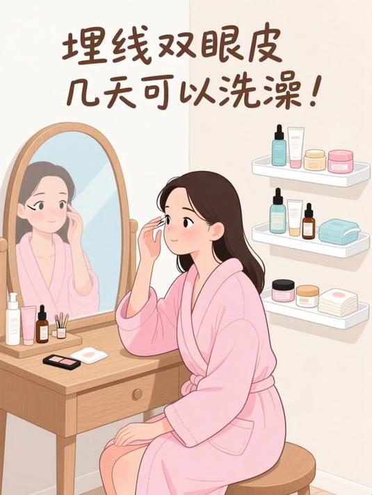 埋线双眼皮几天可以洗澡 #健康扬帆季#