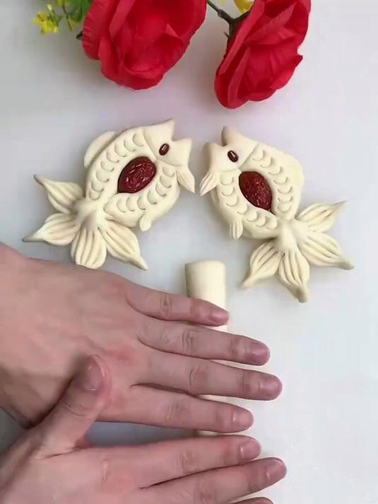 小鱼枣花馒头这样做太好看了 #花样面食制作#