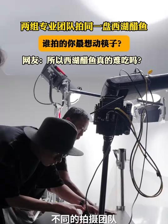 两组专业团队拍同一盘西湖醋鱼,谁拍的你最想动筷子?