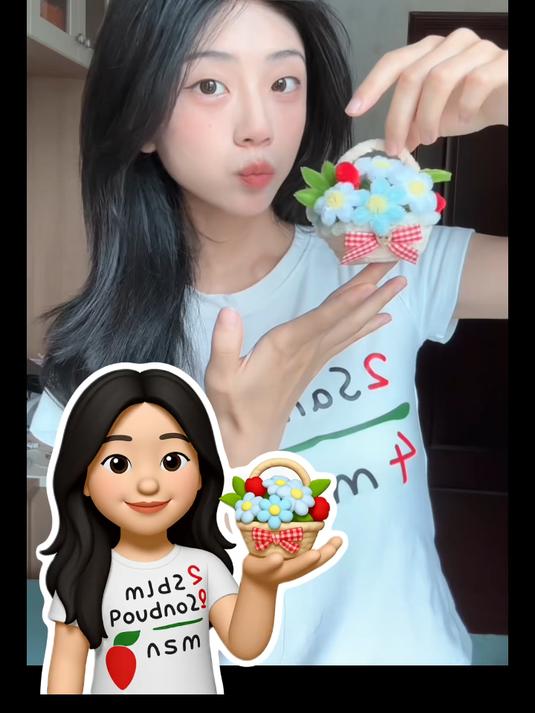 打包一篮可爱的草莓奶昔