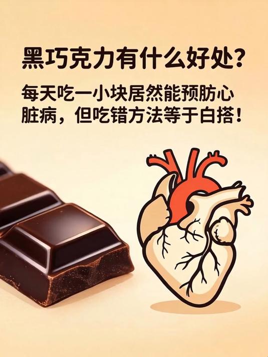 黑巧克力有什么好处？每天吃一小块居然能预防心脏病，但吃错方法等于白搭！