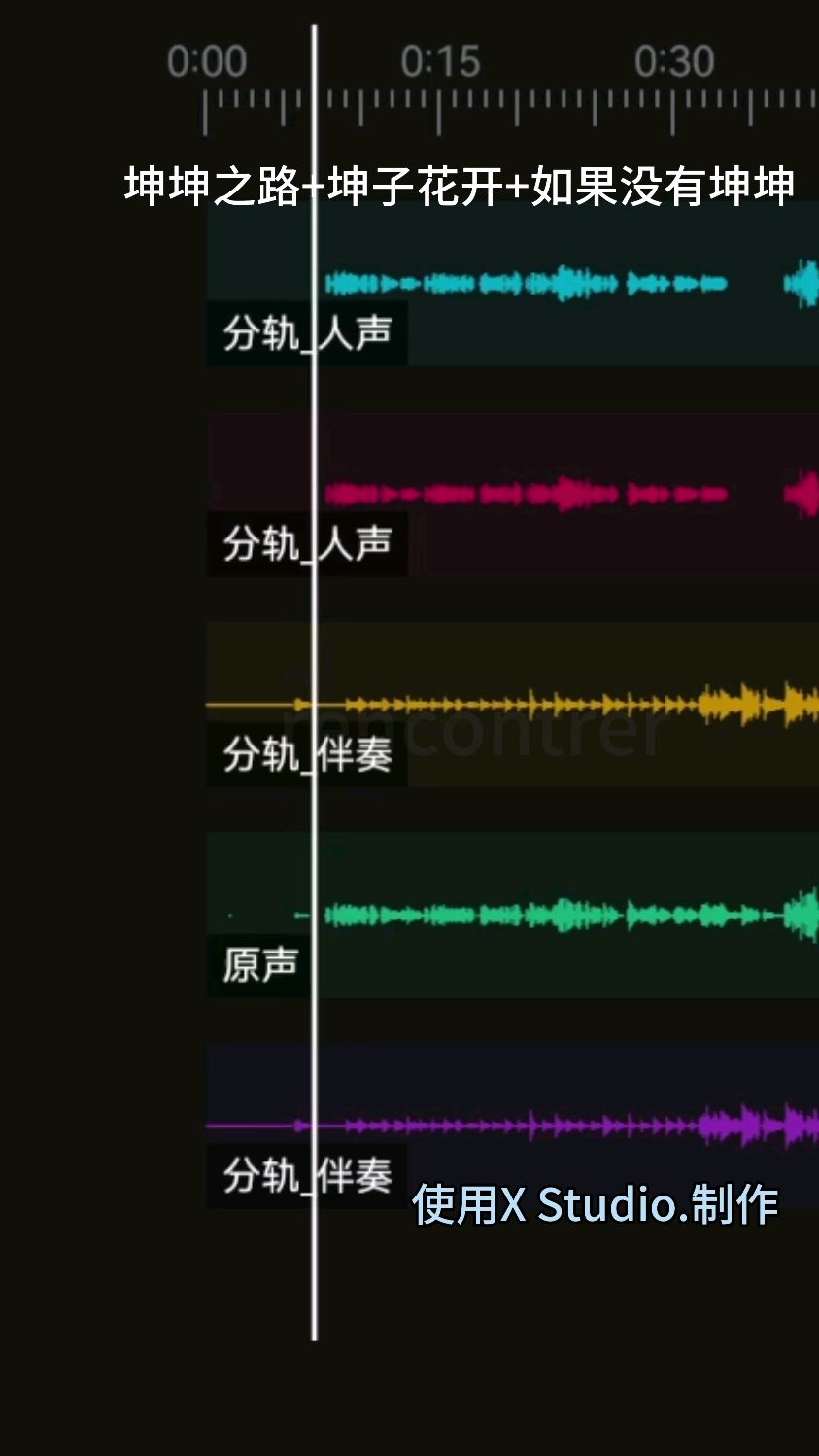 鬼畜《鸡你太美》音乐合集,工程文件