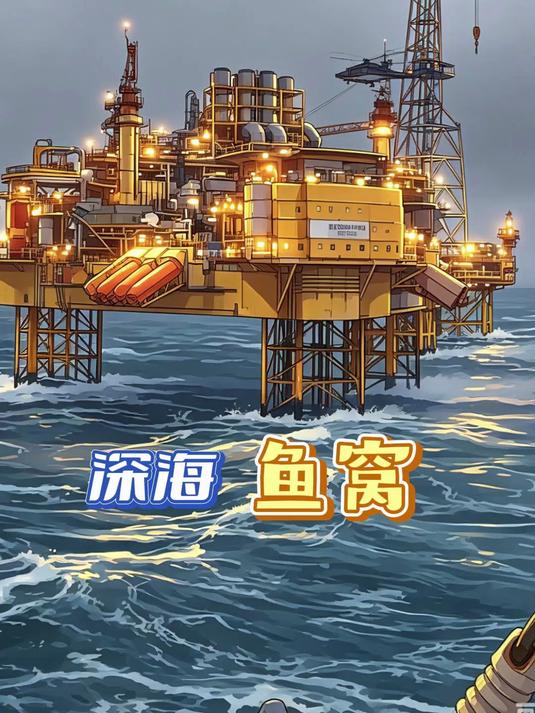 海上作业平台下面为什么全是鱼？#海底鱼群聚集##科普##科普一下##科普一下知识#