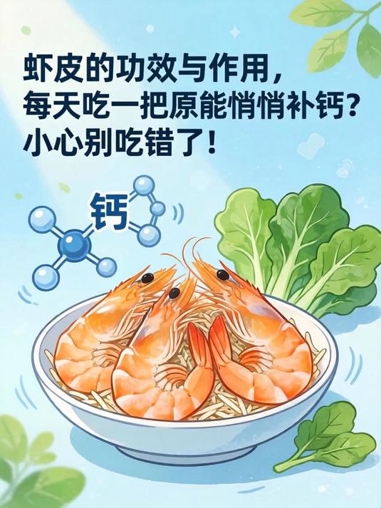 虾皮的功效与作用,每天吃一把竟能悄悄补钙?小心别吃错了!