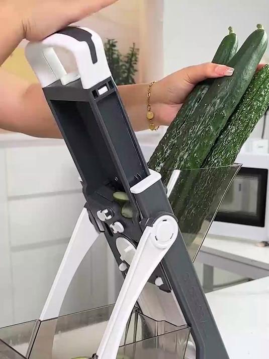 告别刀工烦恼!懒人切菜器安全高效,一用就爱上,厨房必备
