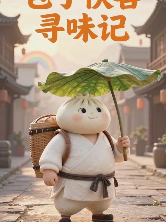 动漫美食冒险：包子侠客闯荡，江湖美味吃不停