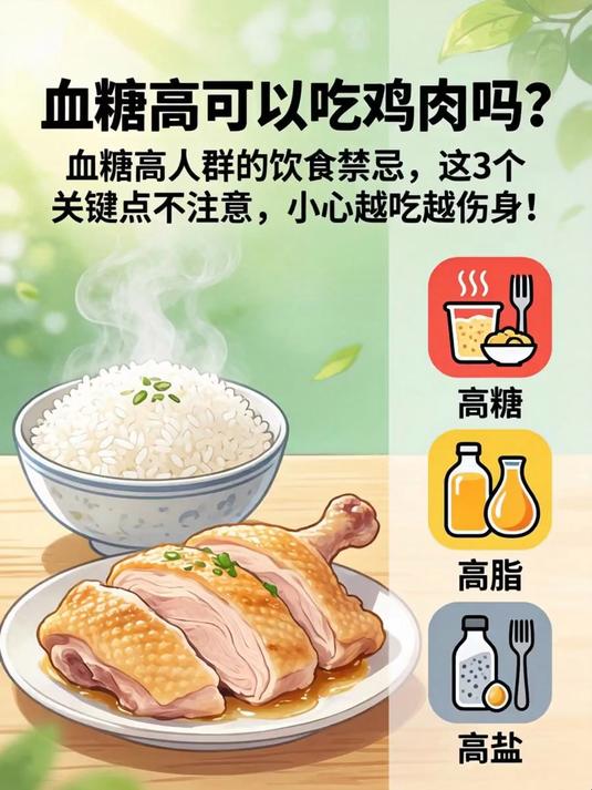 血糖高可以吃鸡肉吗?血糖高人群的饮食禁忌,这3个关键点不注意,小心越吃越伤身!