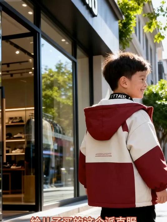 男童冬装棉服2025新款洋气儿童秋冬季加绒外套时髦男孩派克服棉袄