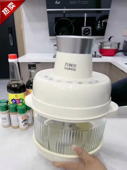 万利达多功能料理机!绞肉和面一机搞定,厨房小白也能秒变大厨