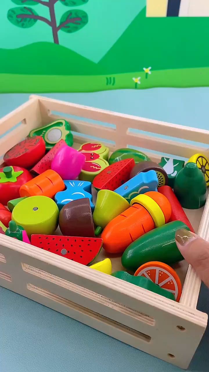 水果蔬菜拼图,重新拼起来!