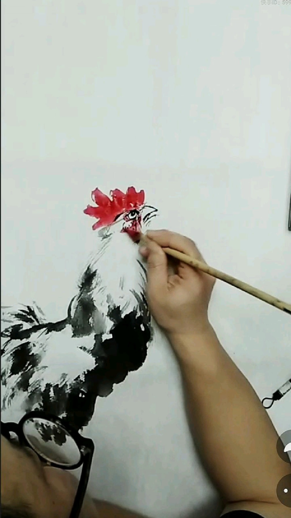 国画公鸡视频
