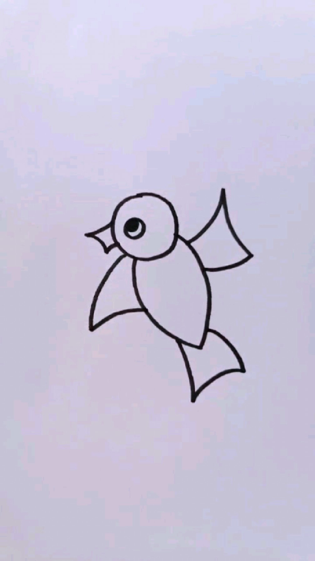 最简单的小鸟简笔画