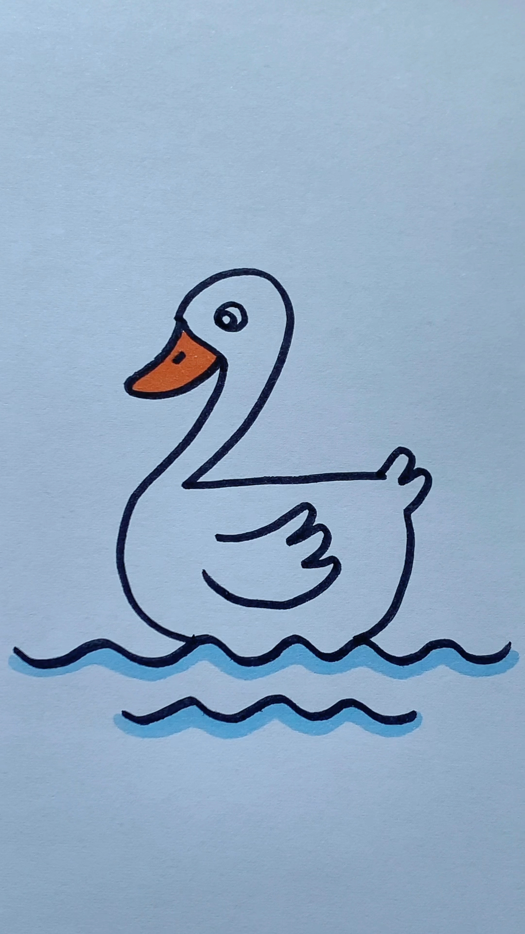 数字2画小鸭子