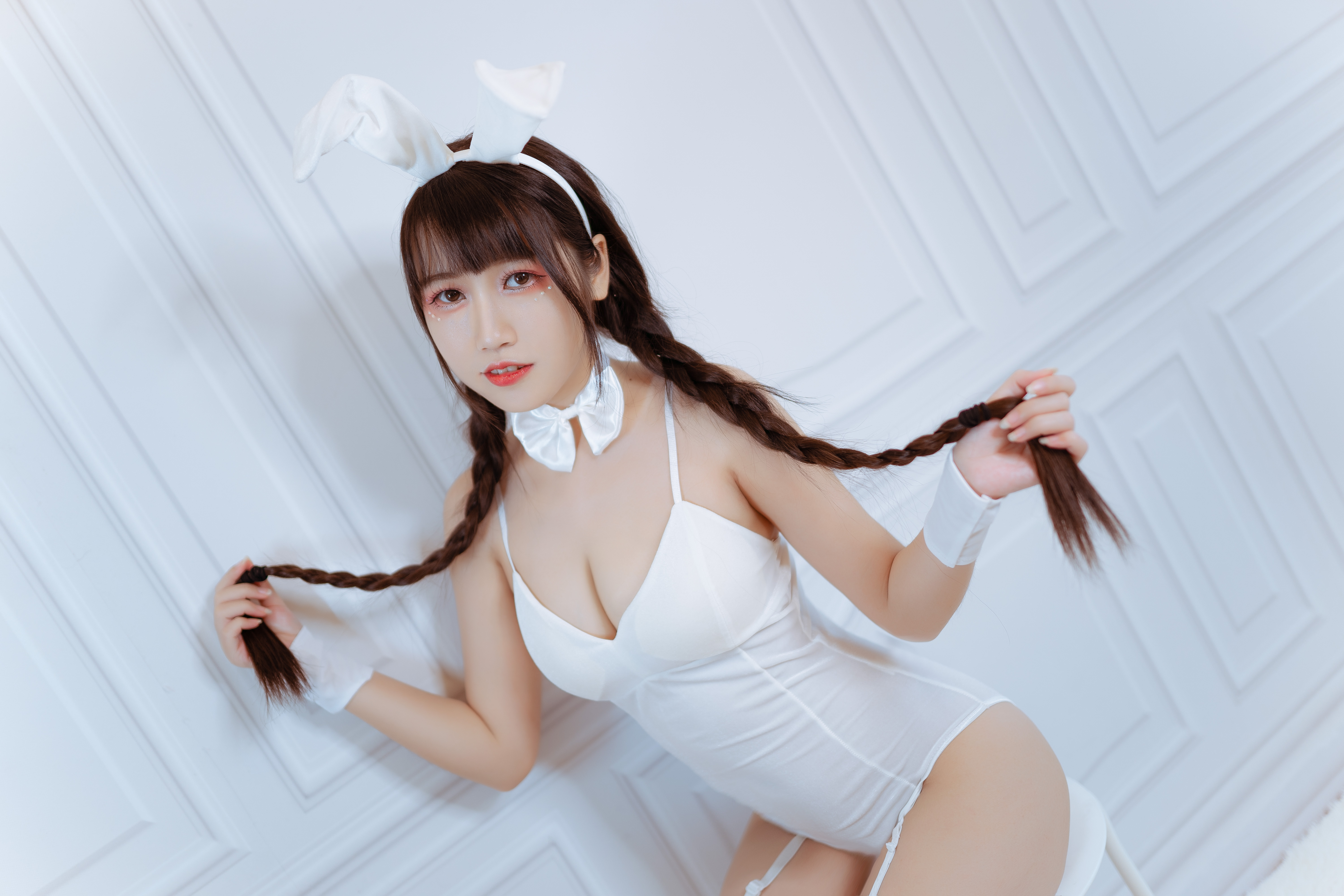 图片[4]-不呆猫 NO.001 – 白色兔女郎[28P56M]-六色网