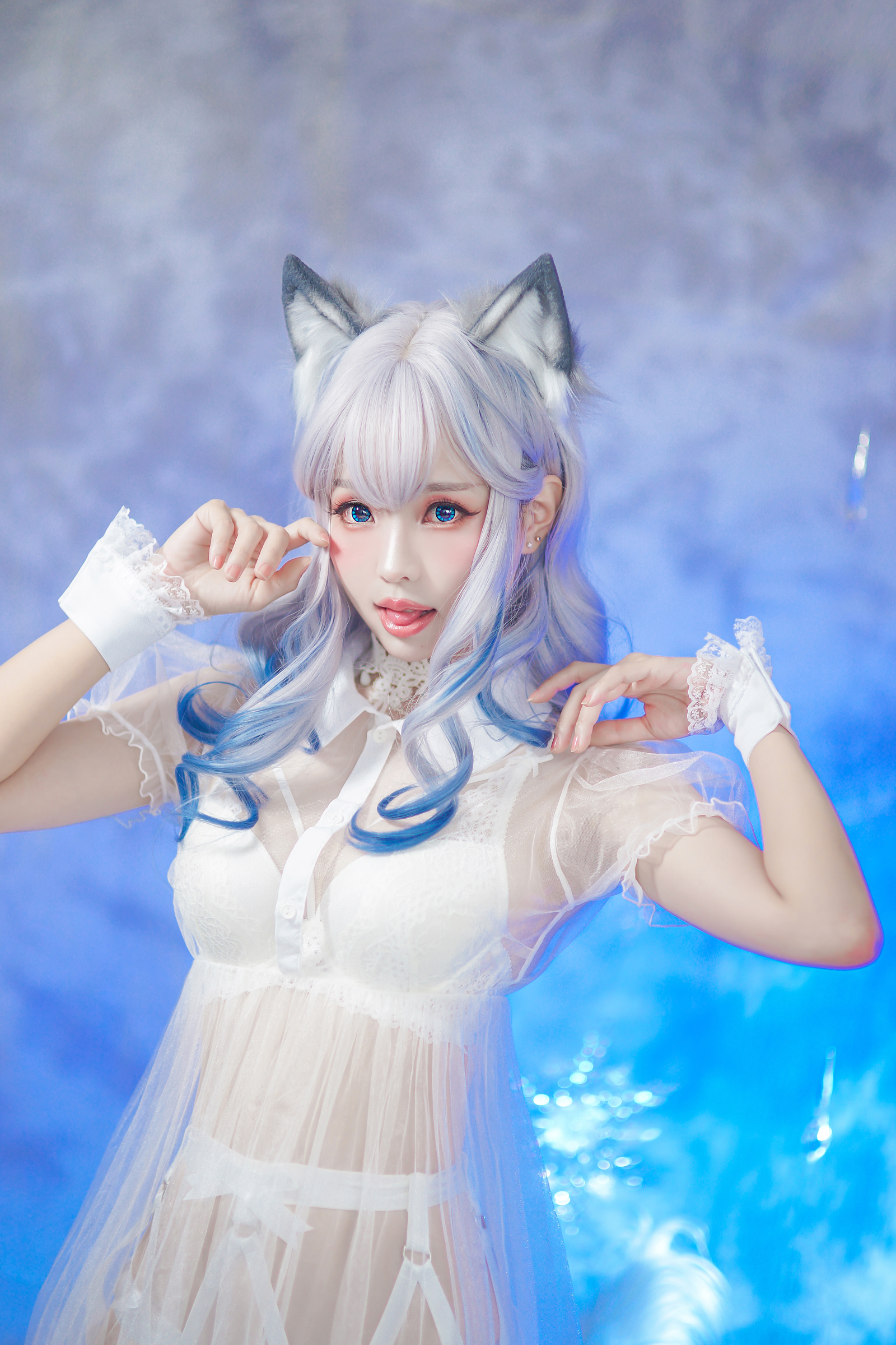 图片[32]-Ely_eee(ElyEE子) NO.043 — 猫耳白丝带[48P+6V166M]-六色网