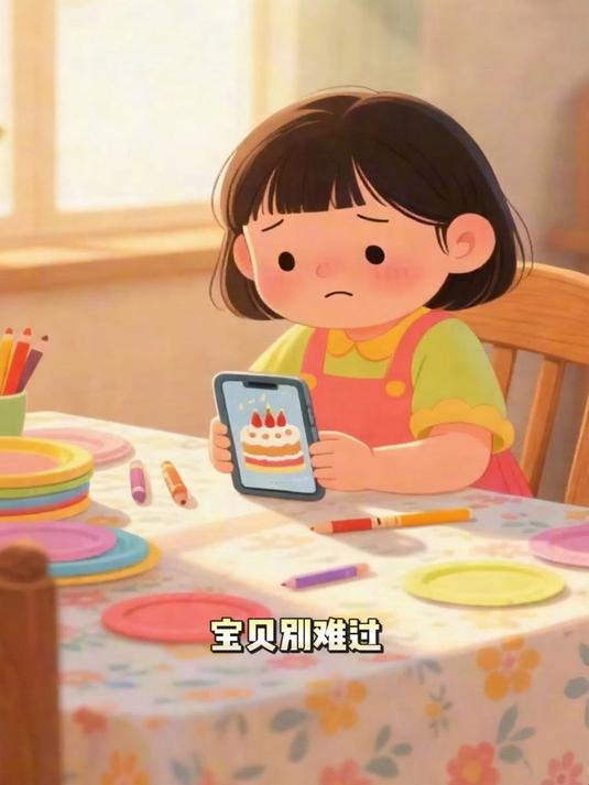 纸盘做小蛋糕，插上彩笔当蜡烛～