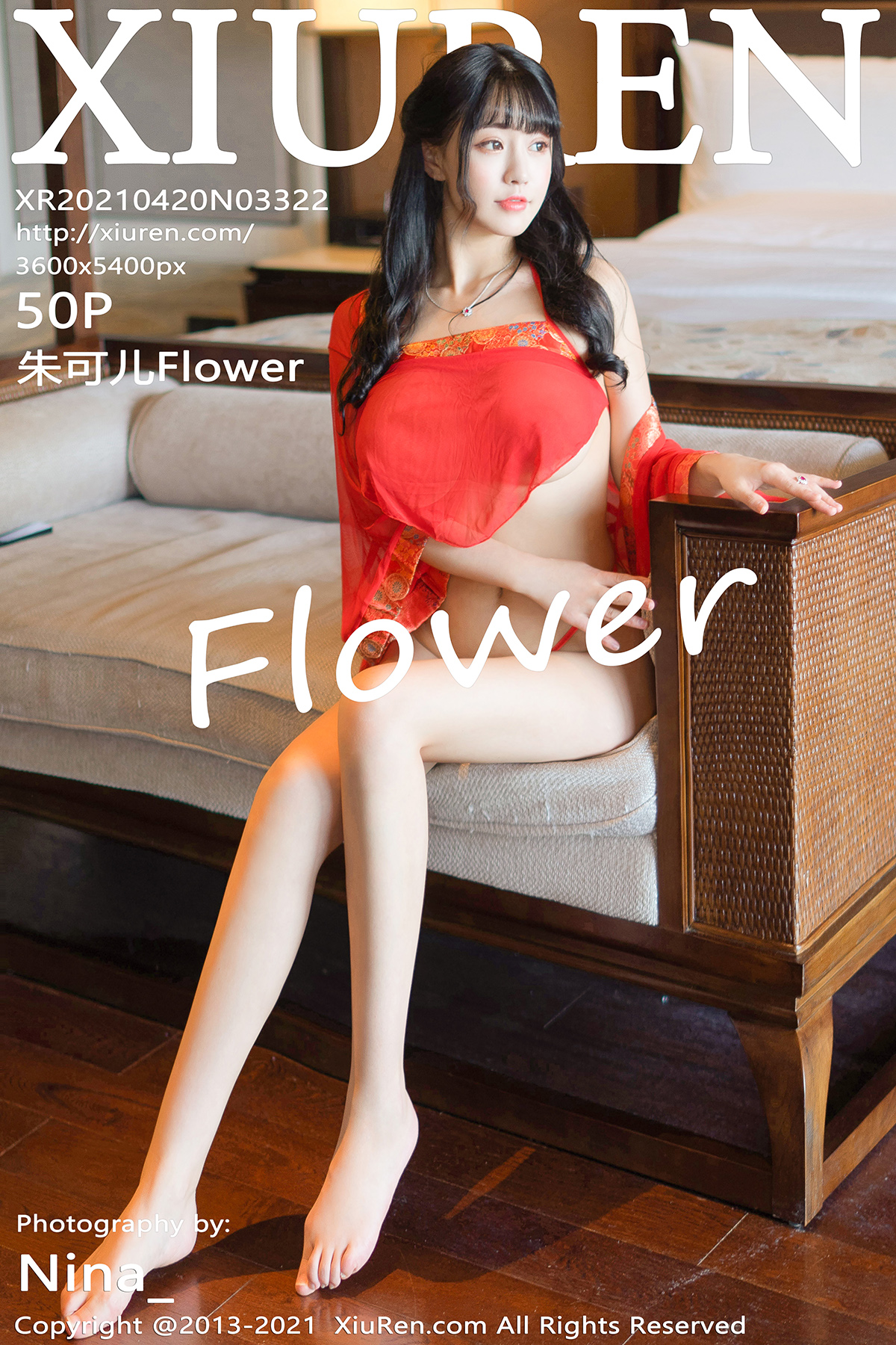 [XIUREN秀人网] 2021.04.20 NO.3322 朱可儿Flower[50+1P445M]-六色网