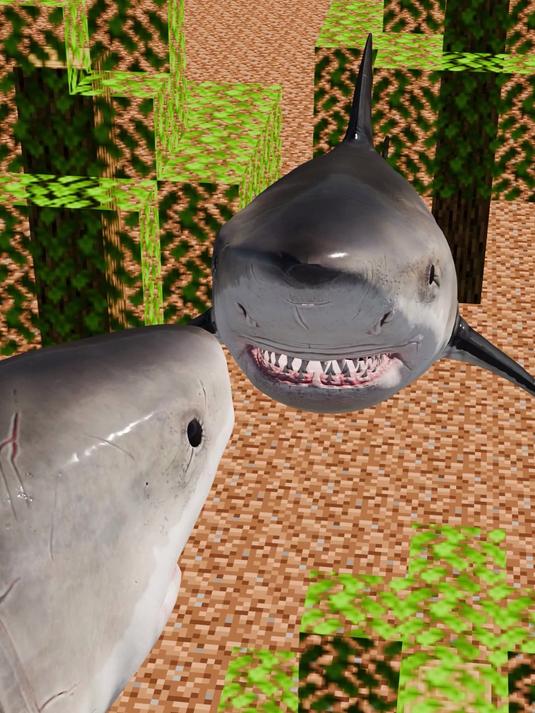 这两个鲨鱼吐出了很多怪物