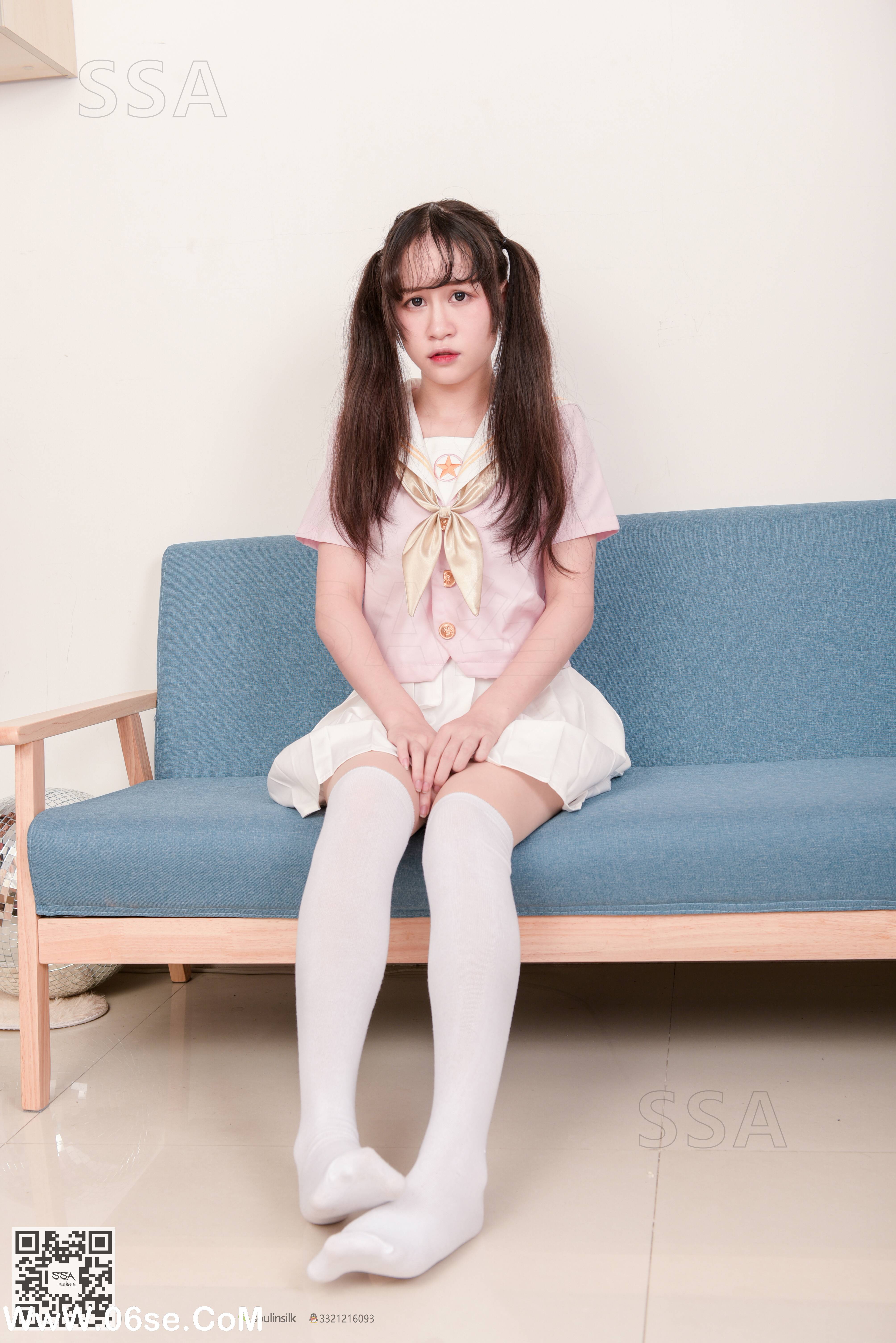 图片[29]-[SSA丝社] NO.144 丹丹 粉色JK制服的穿搭示范[195P2.56G]-六色网
