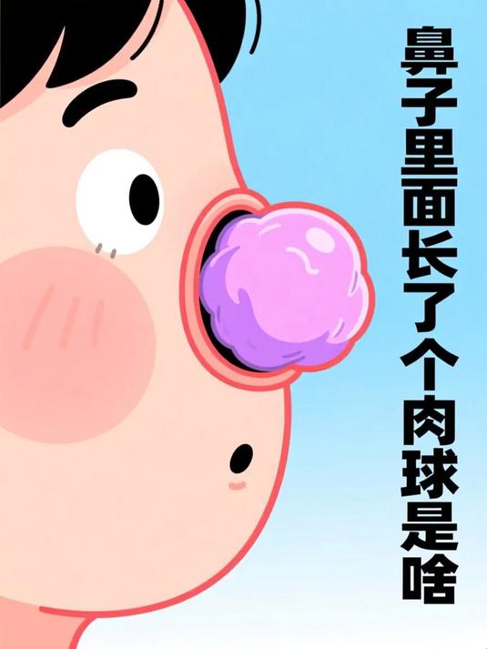 鼻子里面长了一个肉球是啥