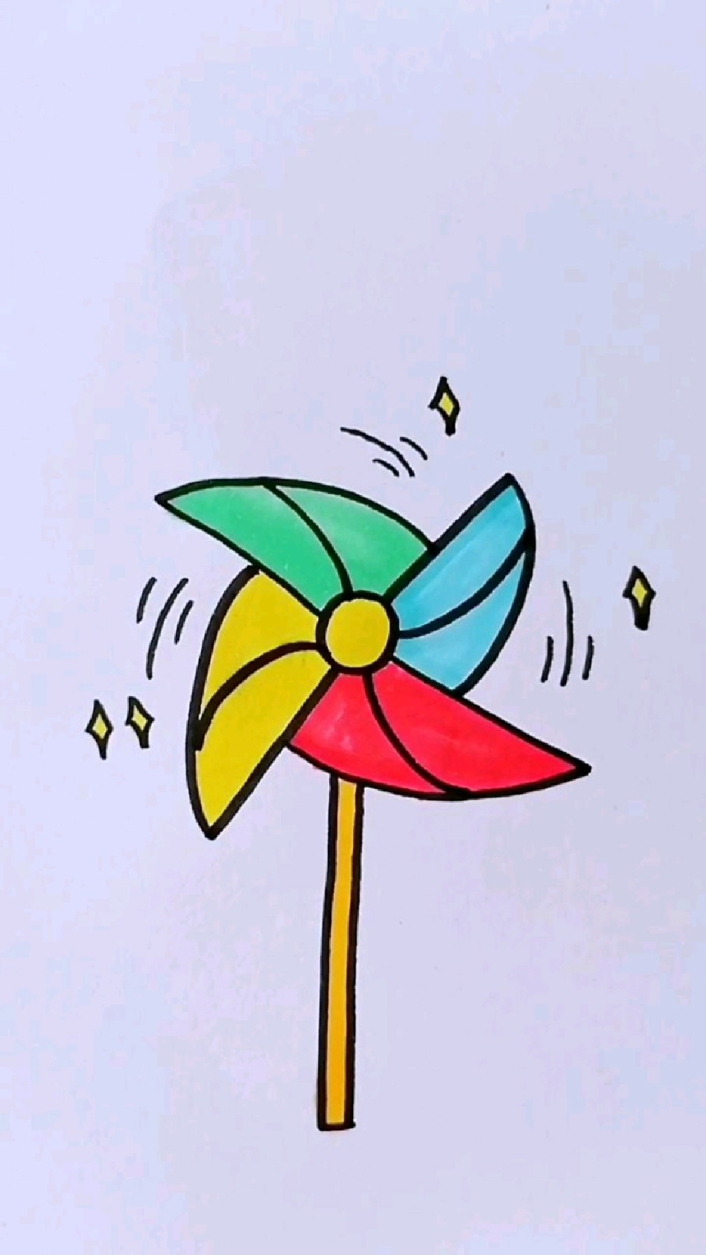 小风筝简笔画