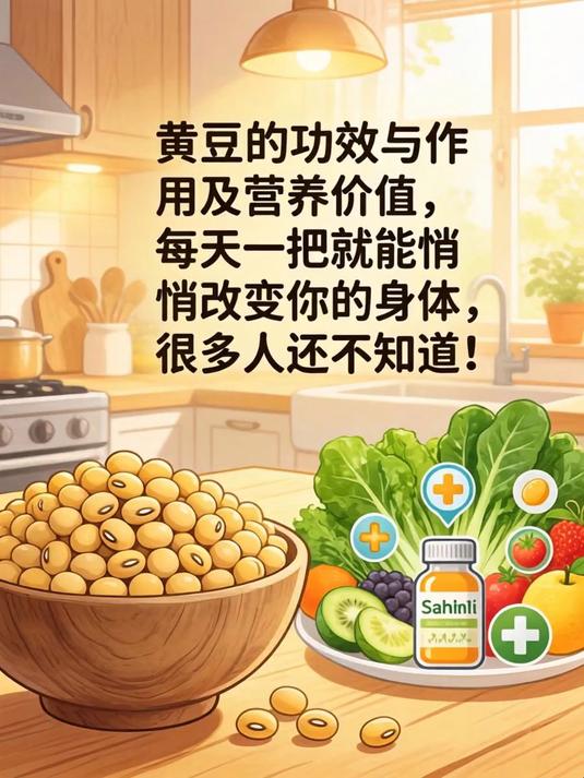 黄豆的功效与作用及营养价值，每天一把就能悄悄改变你的身体，很多人还不知道！
