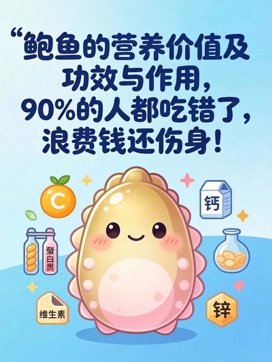 鲍鱼的营养价值及功效与作用，90%的人都吃错了，浪费钱还伤身！