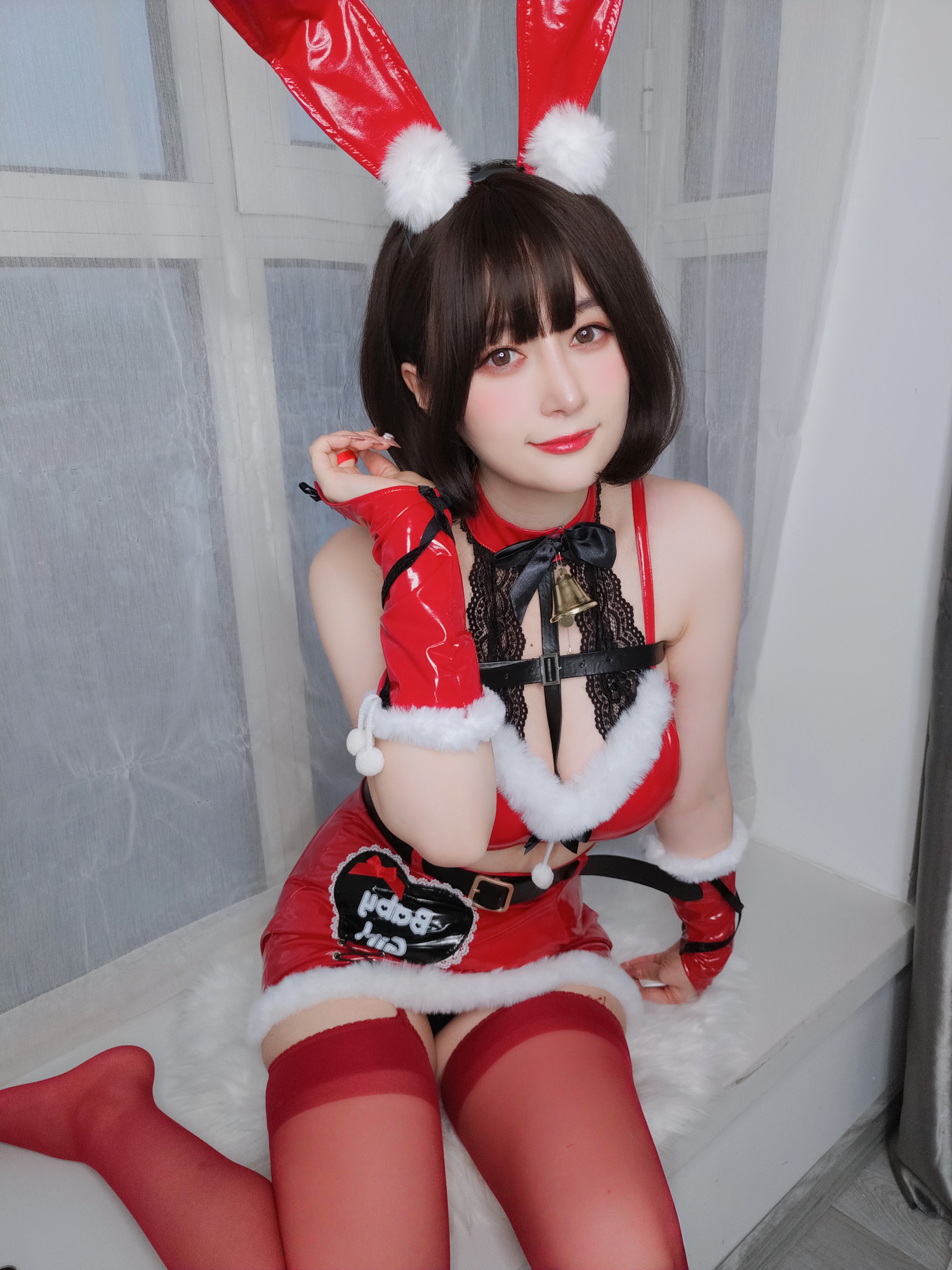 图片[24]-Coser小姐姐白银 NO.160 — Christmas Bunny [50P138M]-六色网