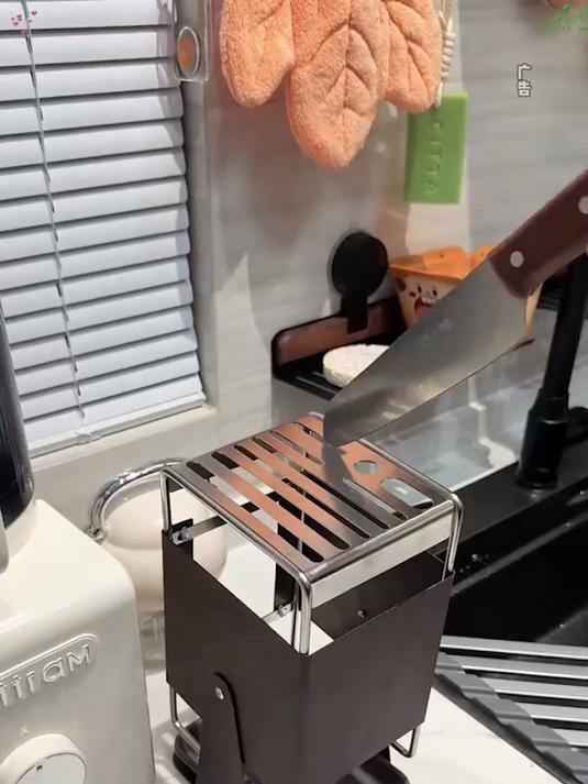 厨房整理必备！刀具菜板一体收纳架 台面刀座 菜刀放置物架