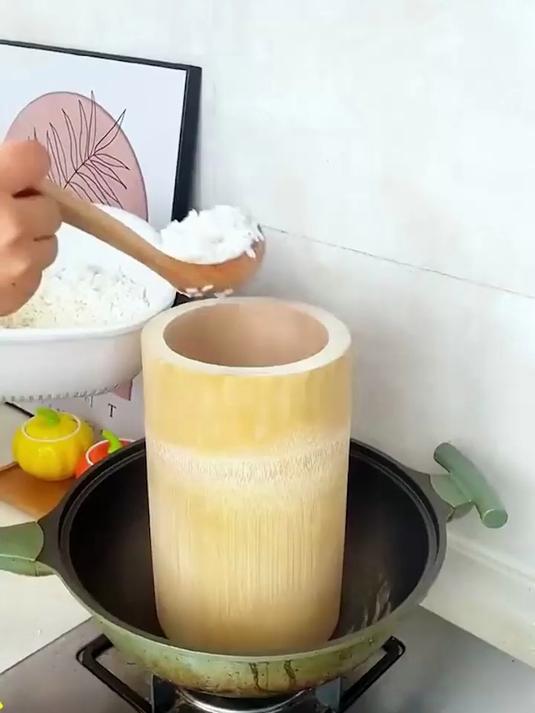 「煮饭一绝」厨房蒸饭竹筒木桶蒸笼楠竹新鲜竹甑子手工一体炖盅