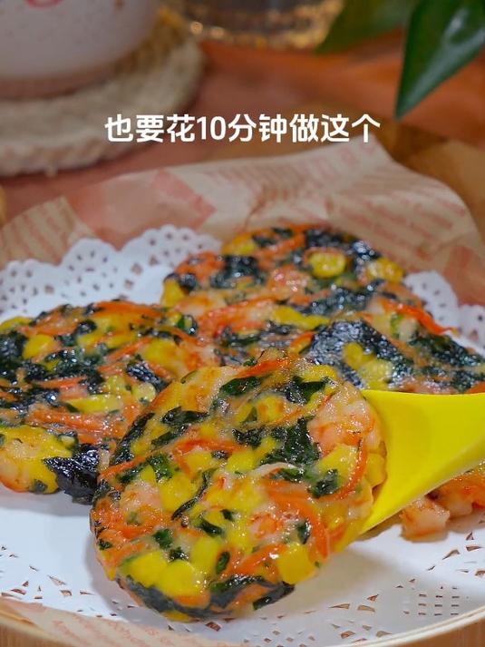 孩子爱吃的菠菜虾仁饼