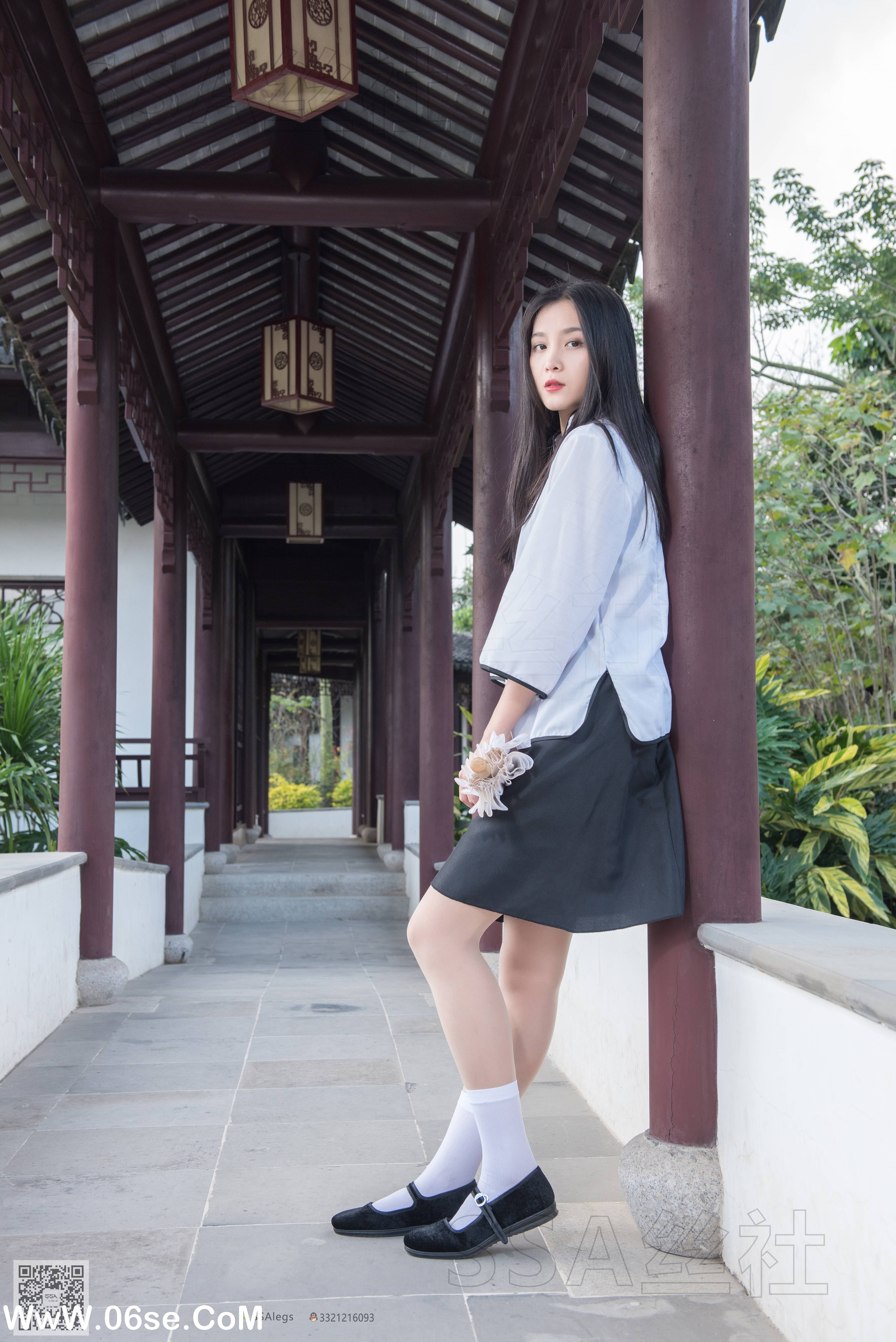 图片[46]-[SSA丝社] NO.068 君君 民国学妹肉丝白袜[120P1.85G]-六色网