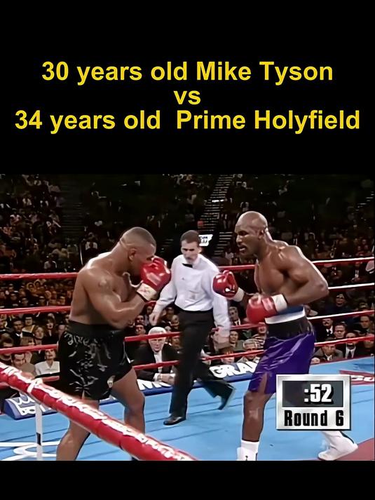 太有冲击力了!泰森vs霍利菲尔德,肌肉猛男的钢铁重拳