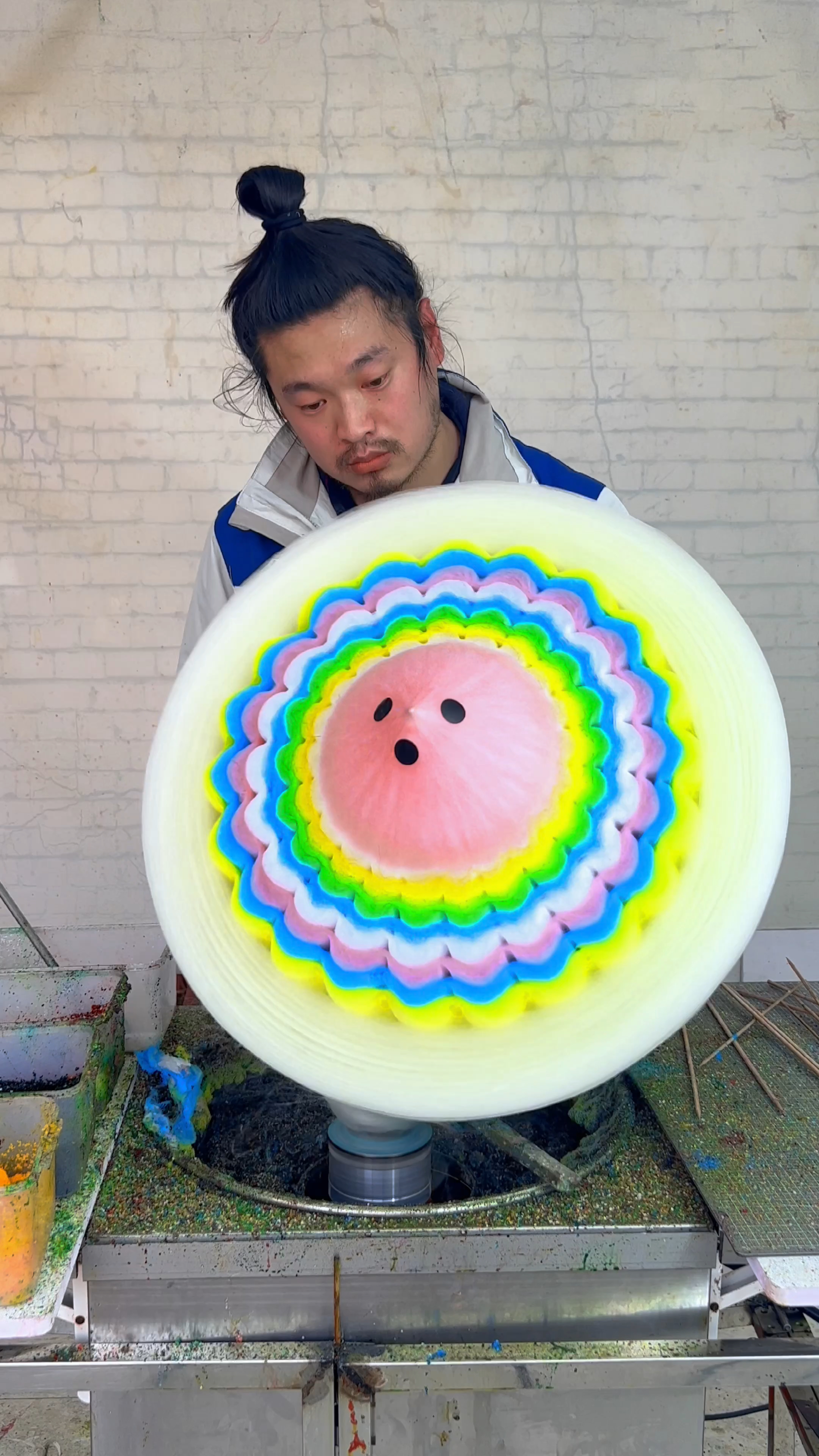 制作花朵棉花糖