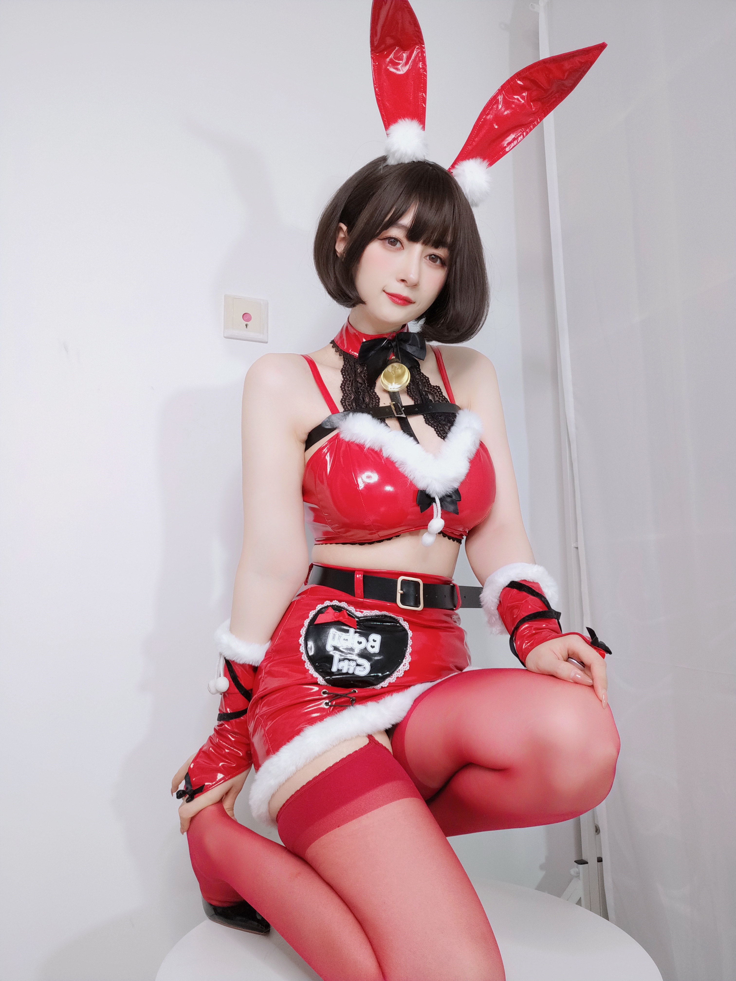 图片[41]-Coser小姐姐白银 NO.160 — Christmas Bunny [50P138M]-六色网
