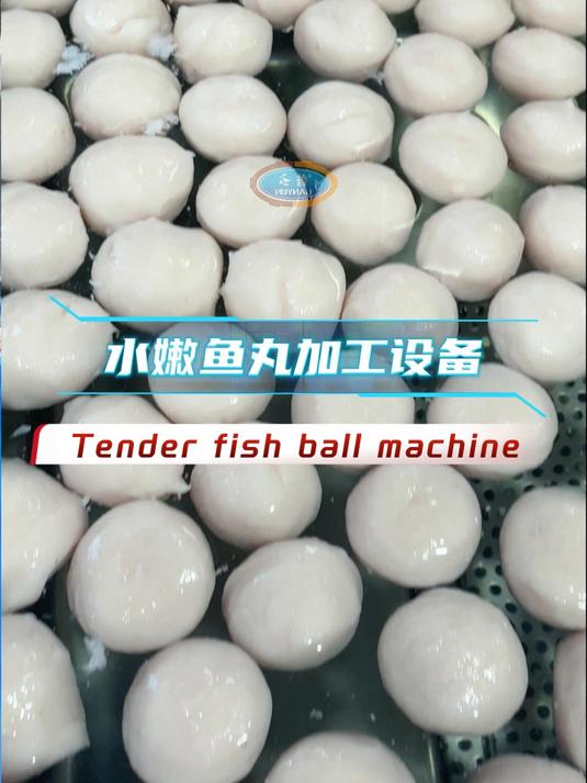 全套水能鱼丸加工机器,自动化水嫩鱼丸加工设备