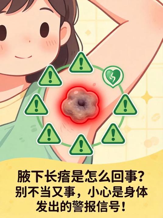 腋下长疣是怎么回事？别不当回事，小心是身体发出的警报信号！