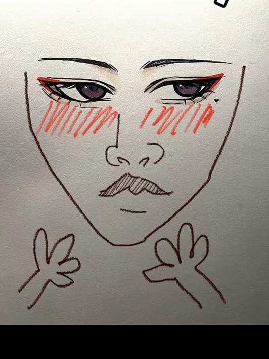 谁可以给他画个脸呀？