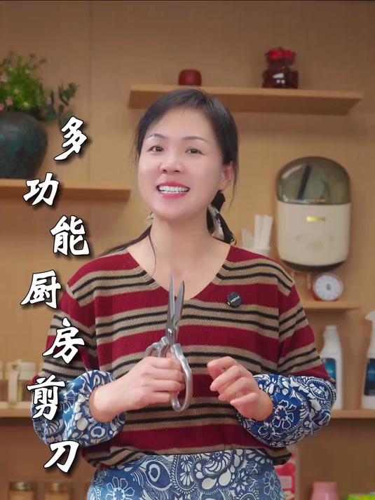厨房做菜必备厨房剪刀,功能多,剪鸡剪肉剪菜刮鱼鳞样样不在话下