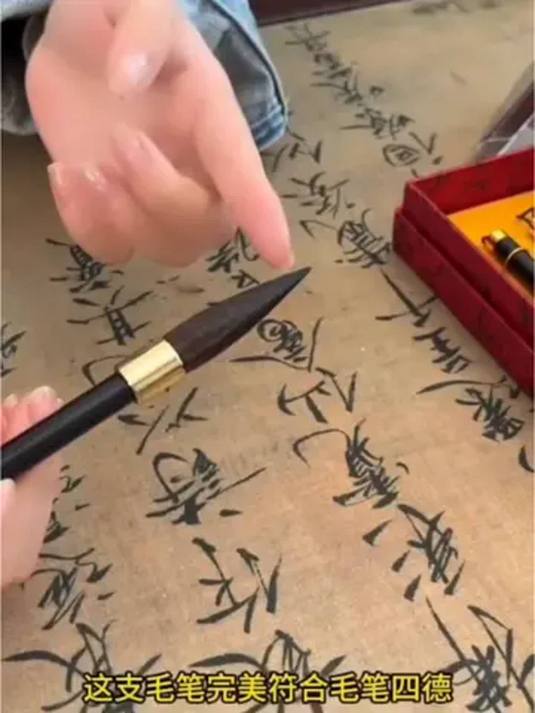 书法爱好者必备!5 支毛笔套装,适配多种字体书写