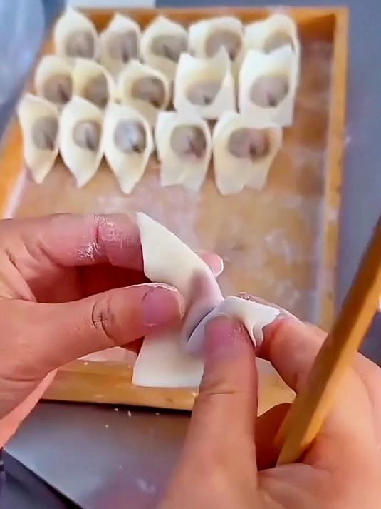 馄饨这样包可好看了
